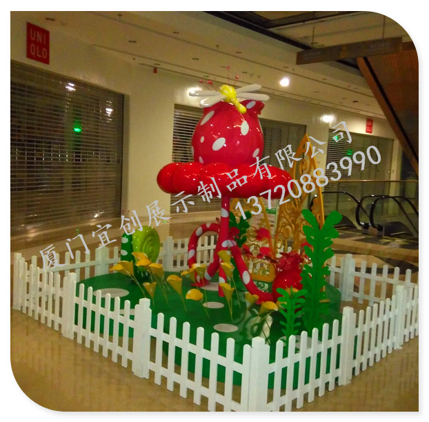 商場(chǎng)DP點(diǎn)裝飾 玻璃鋼大玫瑰圖片/商場(chǎng)DP點(diǎn)裝飾 玻璃鋼大玫瑰樣板圖 (4)