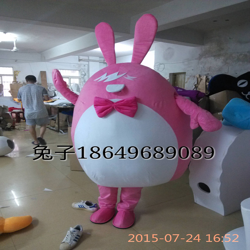 供應(yīng)吉祥物兔子人偶服裝活動展示人偶