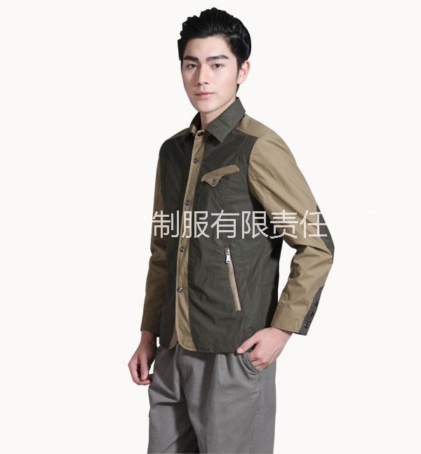 亿诚制服YCJK1大码男皮夹克茄克图片