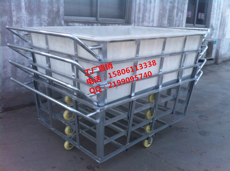 供應(yīng)塑膠推布車(chē)方形敞口塑料圖片