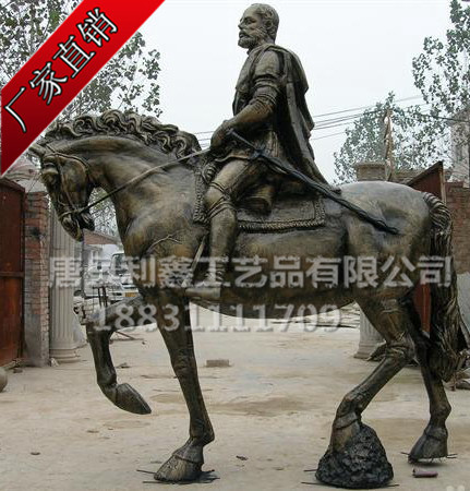 供應(yīng)騎馬將軍銅雕塑   騎馬將軍銅雕塑制作廠家   歐式騎馬人物銅雕塑   古羅馬騎馬將軍銅雕塑