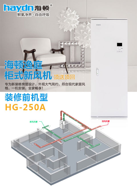 供應(yīng)供應(yīng)海頓柜式新風(fēng)機(jī)HG-250A