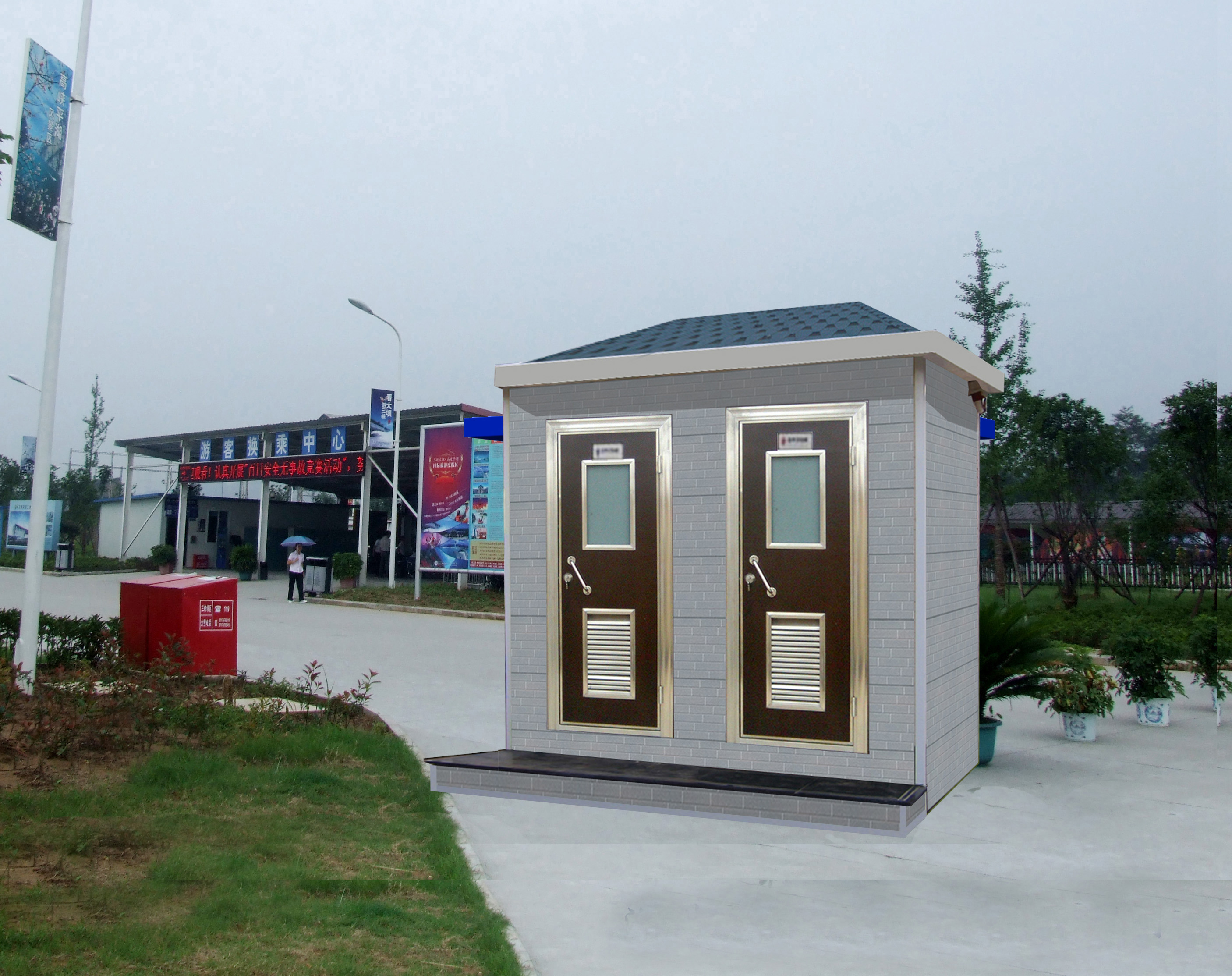 免水可沖型生態(tài)廁所圖片