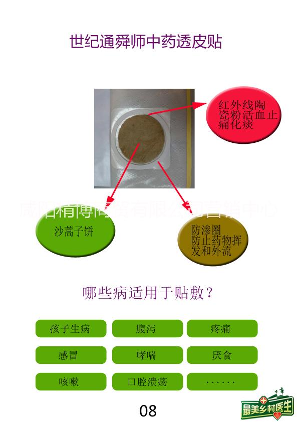 沙蒿子饼透皮贴，PU膜透皮贴图片