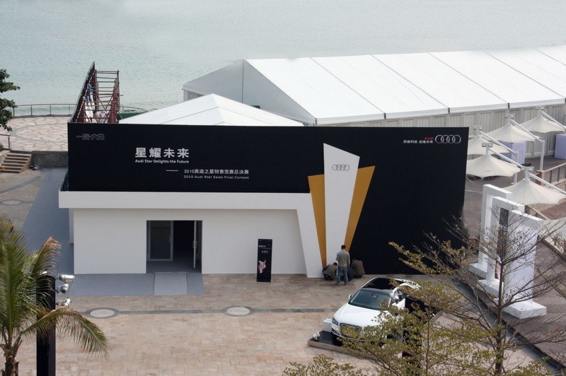 車展型帳篷 車展白色帳篷廠家 戶外車展帳篷