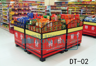 供應(yīng)山東鋼木結(jié)合貨架，百貨堆頭架圖片/供應(yīng)山東鋼木結(jié)合貨架，百貨堆頭架樣板圖 (2)