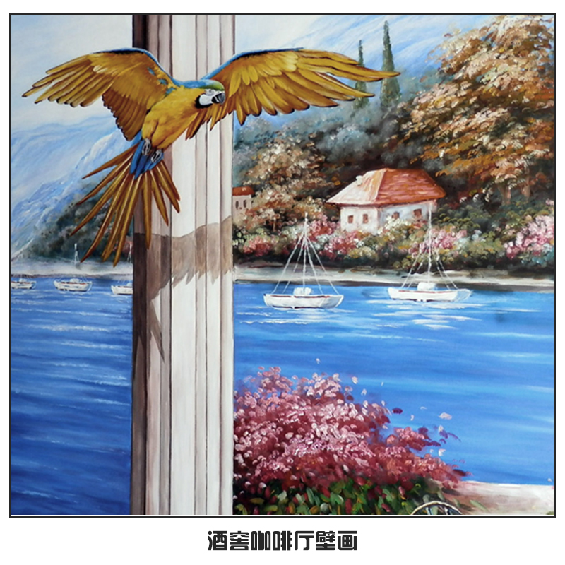 酒窖咖啡廳壁畫 廣東酒窖咖啡廳壁畫 酒窖咖啡廳壁畫制作