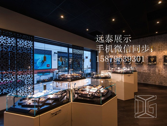 澳門豪華珠寶店面展示柜訂做廠家圖片