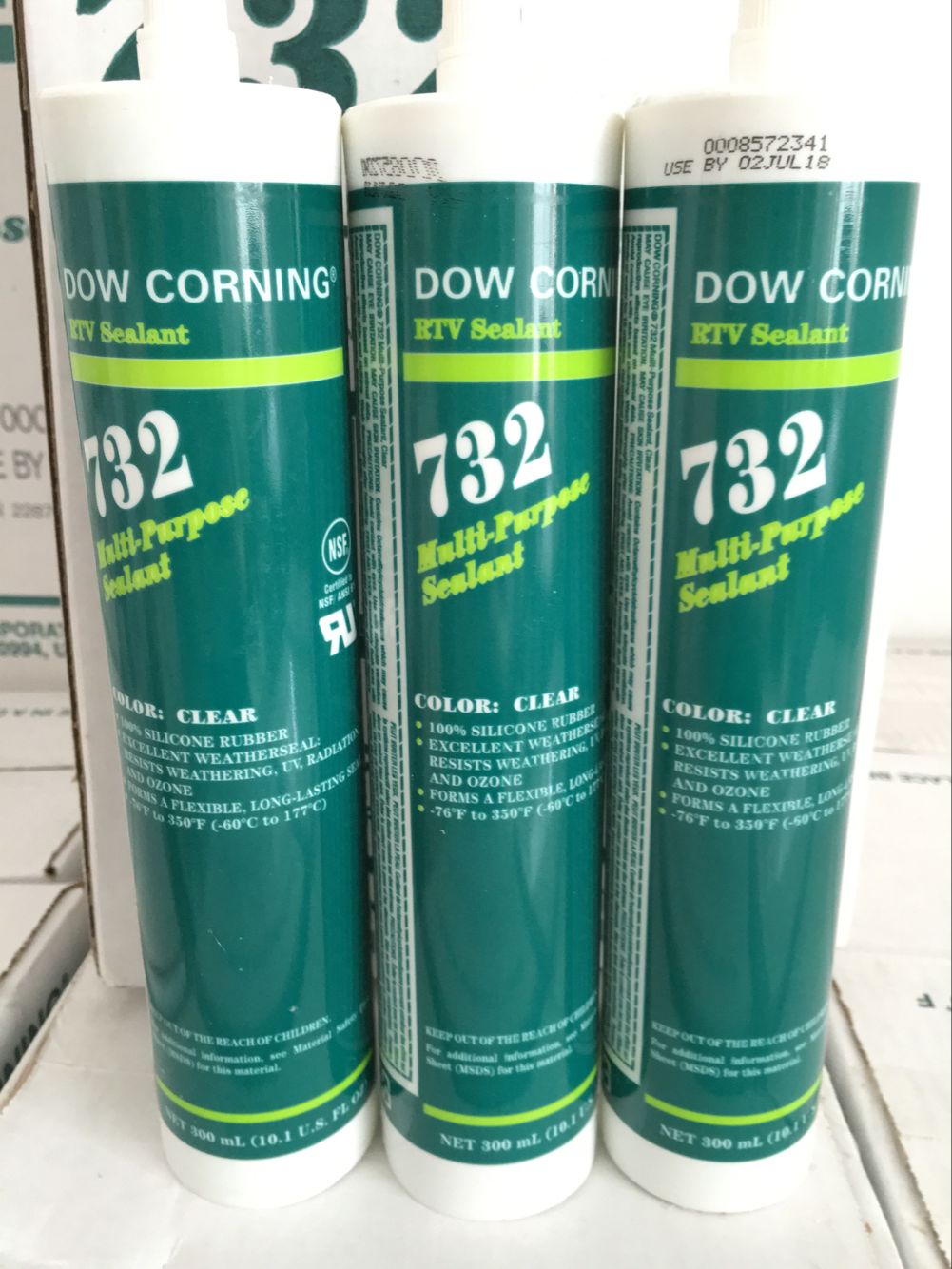 美國進口道康寧732耐高溫玻璃膠圖片