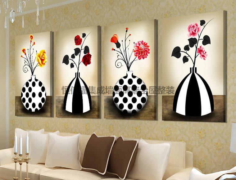 四聯(lián)畫鋅鋼裝飾無框畫圖片