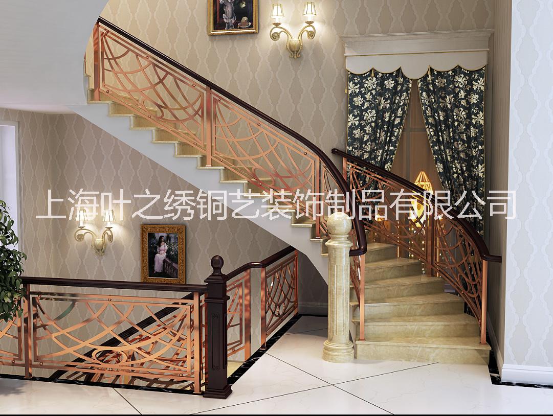 上海別墅銅欄桿加工銀行銅欄桿定做，廠家直銷銅欄桿*品牌