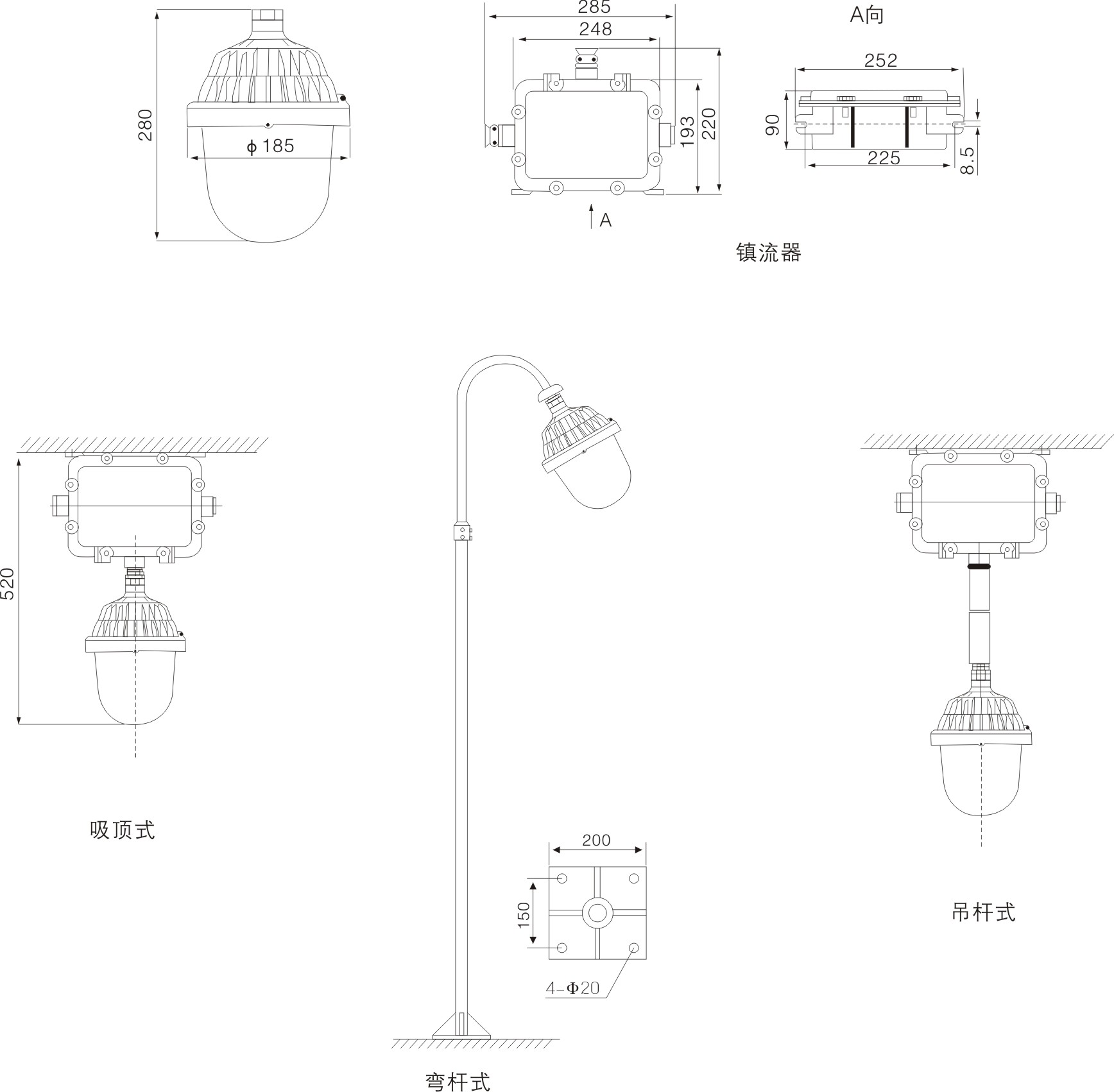 化妆品防爆高压钠灯