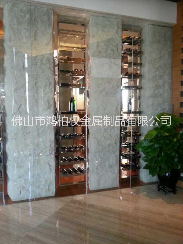 不銹鋼紅酒柜圖片/不銹鋼紅酒柜樣板圖 (2)