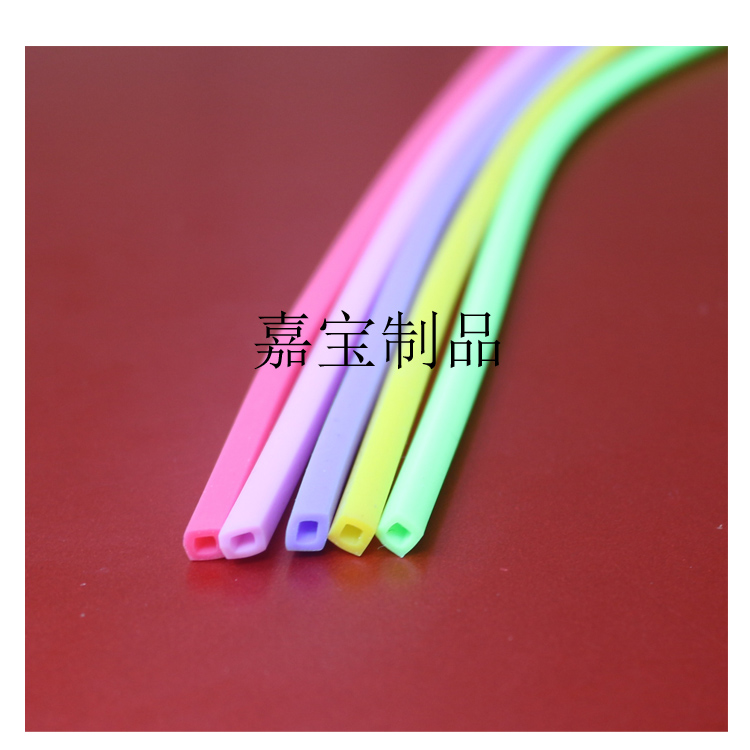 方口形硅膠管  方形硅膠管 口字形硅膠管 食品級(jí) 多彩硅膠管 耐高溫