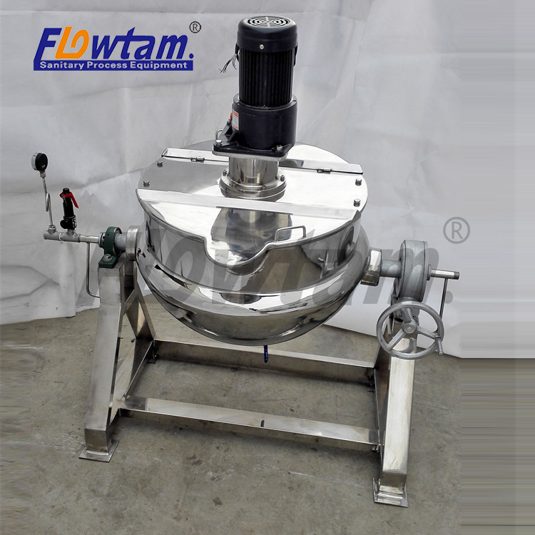 不銹鋼立式可傾斜帶掛壁攪拌 電加圖片/不銹鋼立式可傾斜帶掛壁攪拌 電加樣板圖 (3)