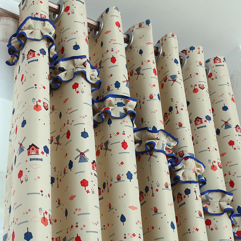 新品布藝兒童窗簾清新環(huán)保遮光紗簾圖片/新品布藝兒童窗簾清新環(huán)保遮光紗簾樣板圖 (4)