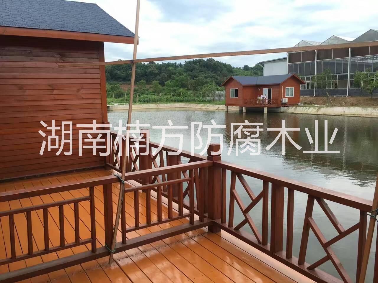 防腐木護欄圖片/防腐木護欄樣板圖 (2)