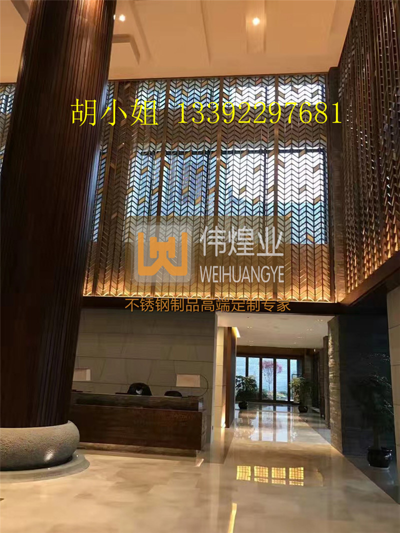 不銹鋼屏風隔斷圖片