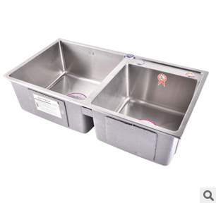 廚房雙槽水槽圖片/廚房雙槽水槽樣板圖 (4)