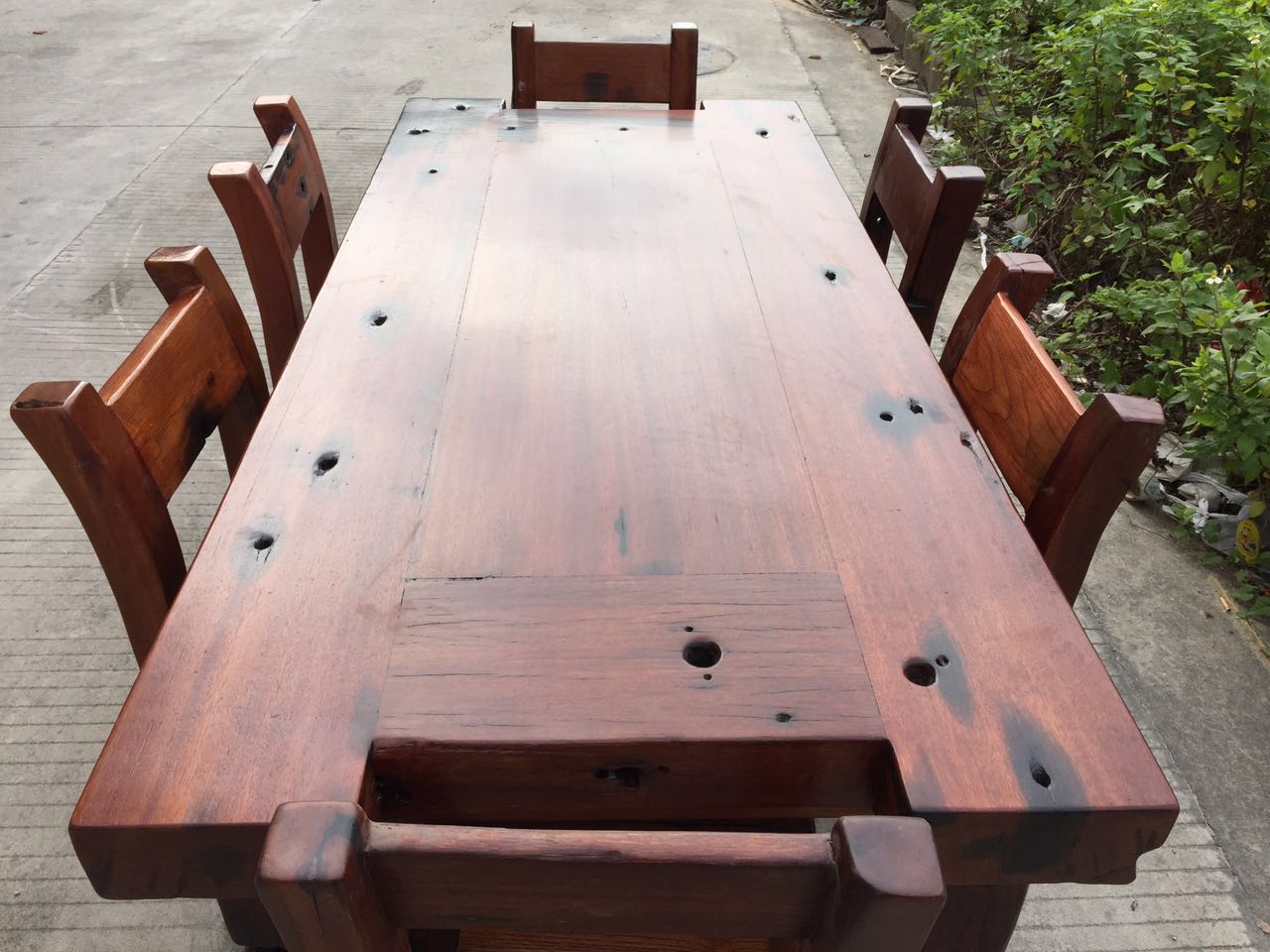 老船木茶桌圖片/老船木茶桌樣板圖 (4)