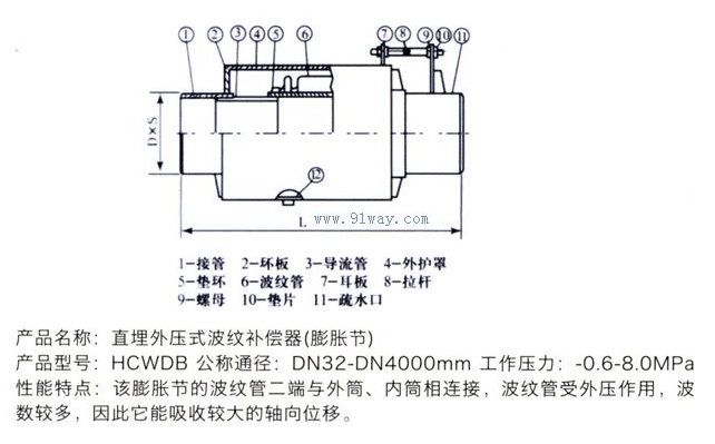 外壓式波紋補(bǔ)償器圖片/外壓式波紋補(bǔ)償器樣板圖 (4)