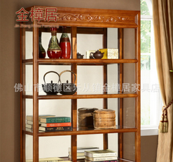 小型木質(zhì)博古書架柜圖片/小型木質(zhì)博古書架柜樣板圖 (2)