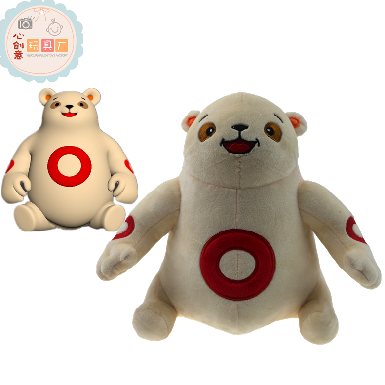 佛山廠家定做毛絨玩具熊，定制卡通娃娃毛絨玩偶，加印logo
