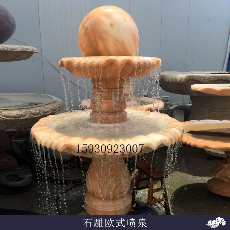 石雕歐式噴泉圖片/石雕歐式噴泉樣板圖 (1)