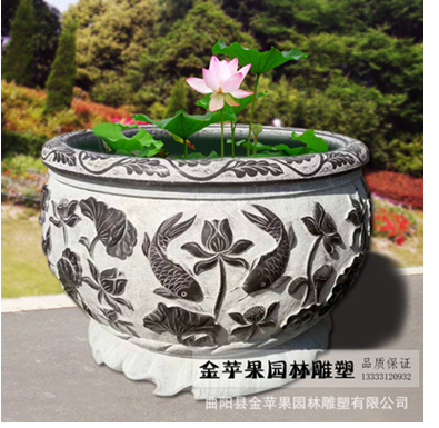 石頭魚缸青石仿古石雕花盆大理石 石雕花盆廠家 石雕花盆批發(fā) 石雕花盆供應商