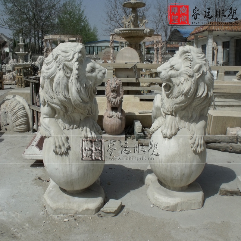 石雕石獅子圖片/石雕石獅子樣板圖 (3)
