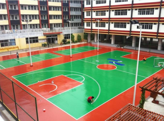 深圳球場(chǎng)跑道工程_硅PU球場(chǎng)施工_專業(yè)籃球場(chǎng)設(shè)計(jì)鋪裝廠家