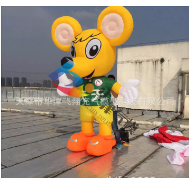 生產(chǎn)批發(fā)牛津布4米高氣模人形充氣卡通人* 卡通氣模