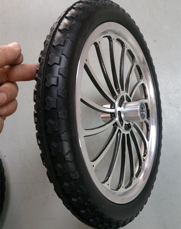 萱德20寸實(shí)心冰激凌車 快餐車輪 20寸免充氣鋁合金輪