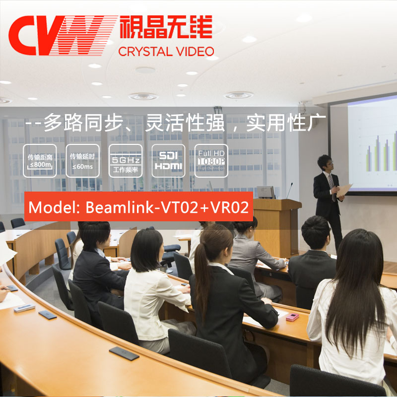 BEAMLINK-VT02+VR02低延時(shí)無線錄播視頻傳輸系統(tǒng)