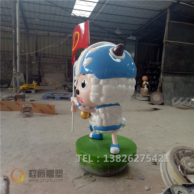 玻璃鋼卡通喜洋洋雕塑圖片/玻璃鋼卡通喜洋洋雕塑樣板圖 (2)