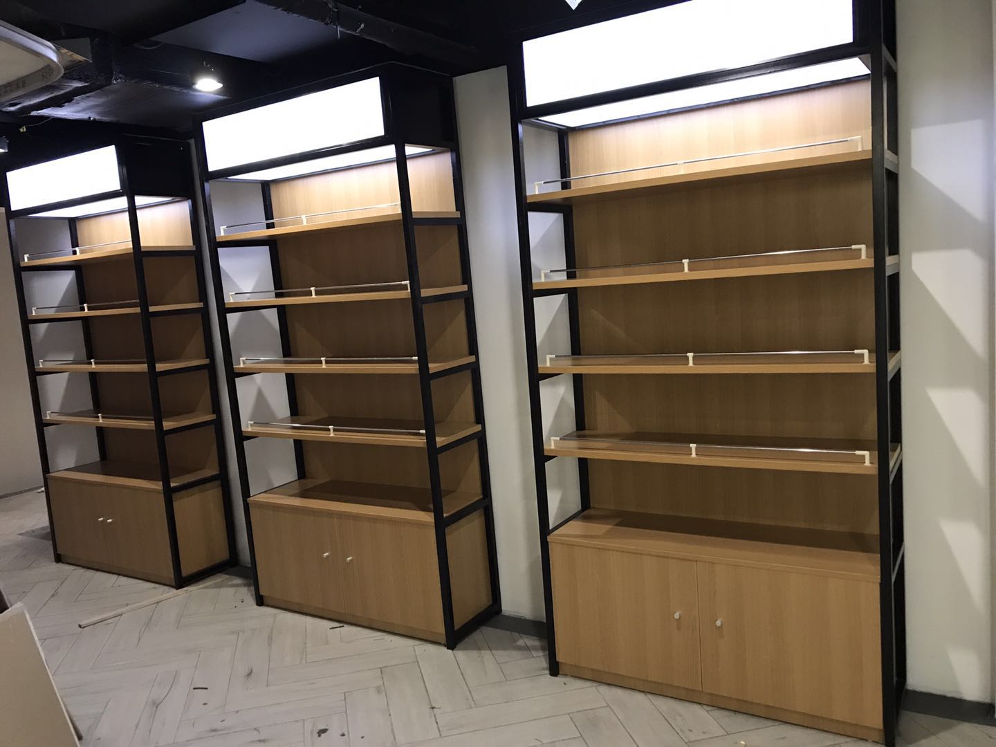 鋼木架展柜定做圖片/鋼木架展柜定做樣板圖 (2)