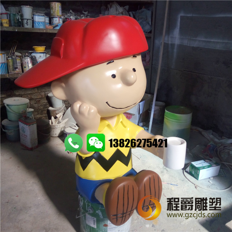 玻璃鋼卡通雕塑 玻璃鋼品牌卡通雕塑 商場廣場卡通公仔裝飾擺件 廠家定制玻璃鋼卡通公仔