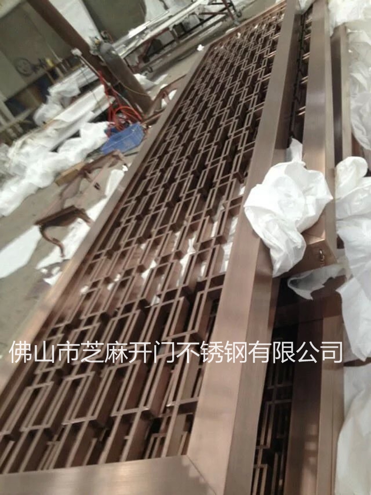 玫瑰金不銹鋼花格圖片/玫瑰金不銹鋼花格樣板圖 (2)