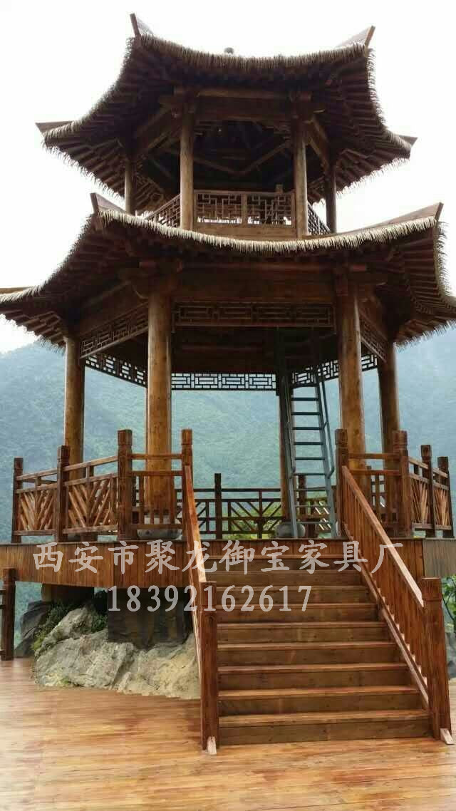 西安四角木亭圖片/西安四角木亭樣板圖 (2)