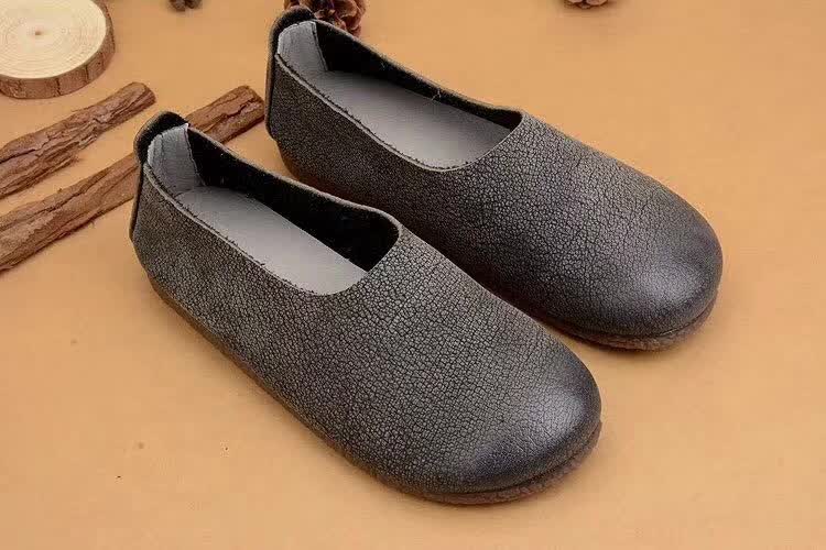 手工復古真皮女鞋圖片/手工復古真皮女鞋樣板圖 (2)