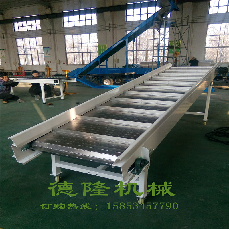 鏈板輸送機(jī)@移動(dòng)爬坡機(jī)@鍍鋅鏈板圖片