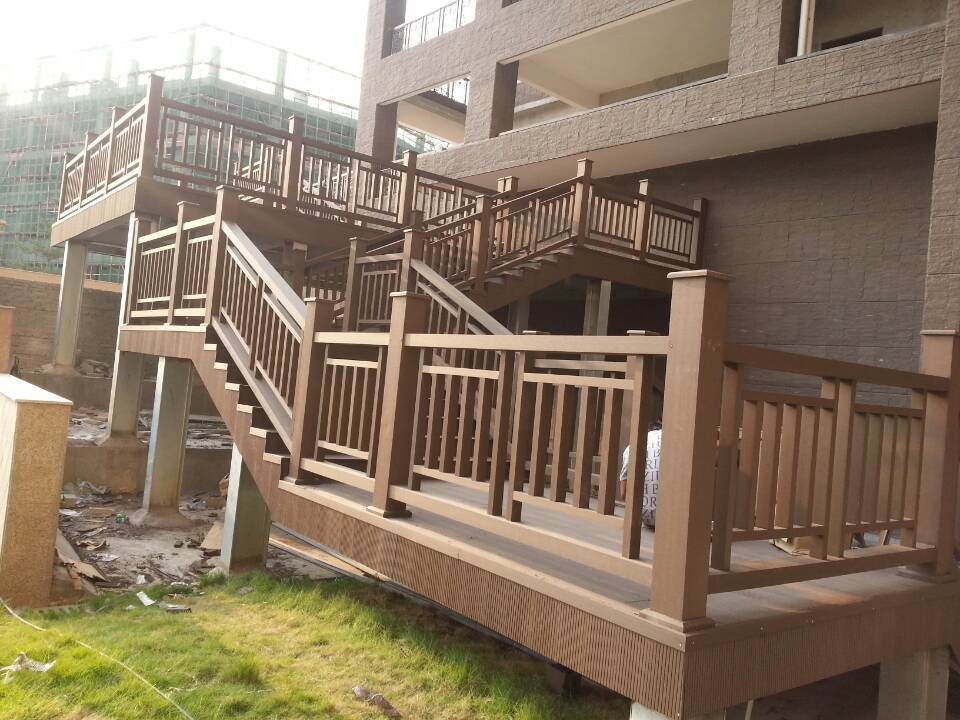 塑木欄桿圖片/塑木欄桿樣板圖 (3)