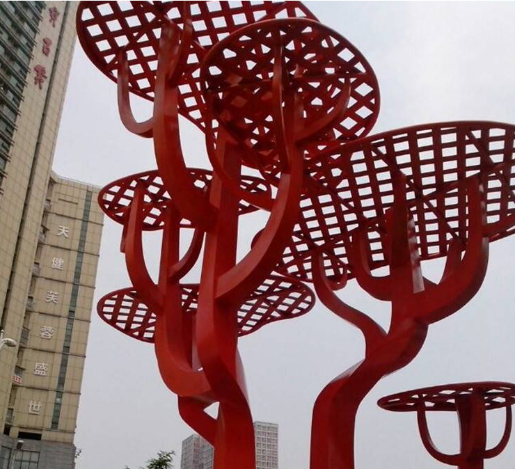 不銹鋼蘑菇樹雕塑 城市主題雕塑圖片/不銹鋼蘑菇樹雕塑 城市主題雕塑樣板圖 (3)