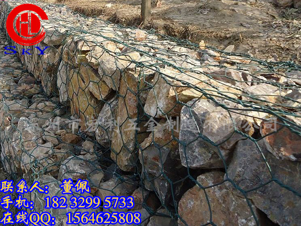 護(hù)坡格賓石籠-防汛物資鉛絲籠選的好、河道施工沒煩惱