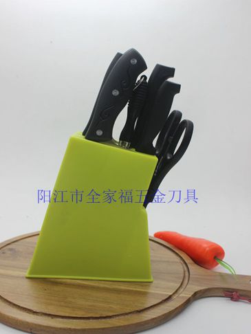 陽江廠家供應(yīng)廚房禮品八件套刀具圖片