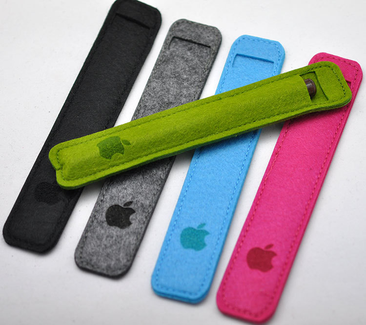 批發(fā)毛氈筆袋 創(chuàng)意環(huán)保鉛筆袋 文具袋 迷你鋼筆套加印Logo