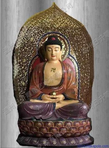 三寶佛彩繪