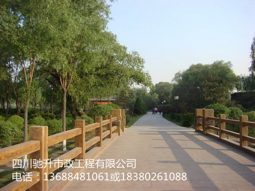 自貢地區(qū)仿石仿樹(shù)皮仿木欄桿圖片