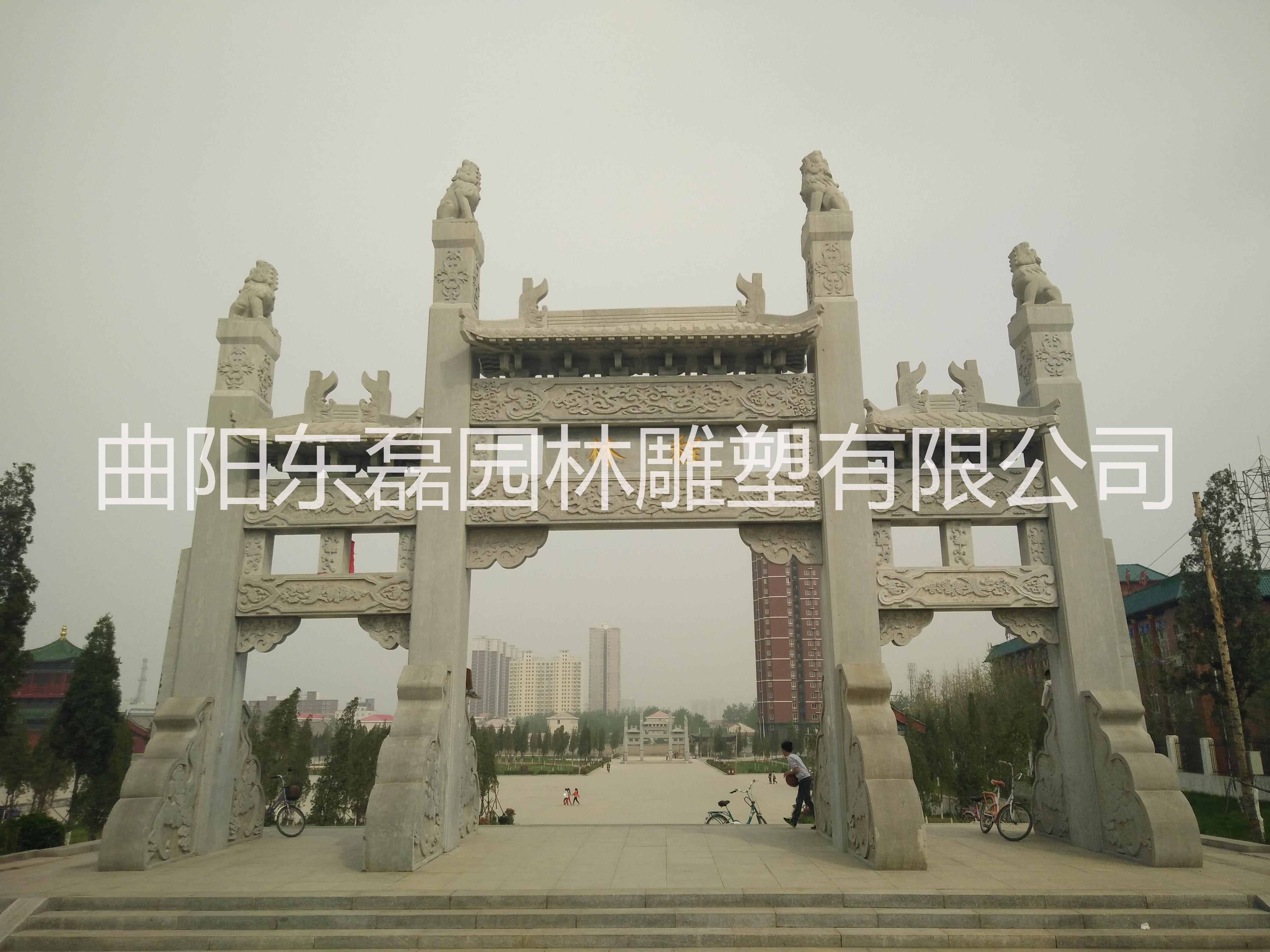 石雕牌樓圖片/石雕牌樓樣板圖 (4)