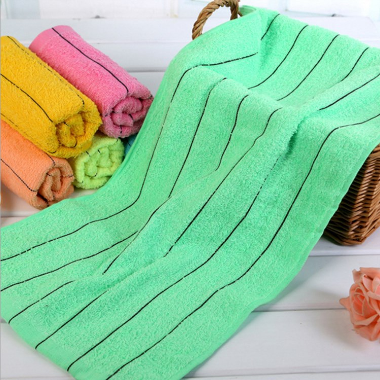 40克黑條純棉洗浴勞?；囟Y毛巾圖片/40克黑條純棉洗浴勞保回禮毛巾樣板圖 (4)